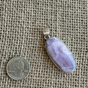 Kunzite Purple Stone Pendant